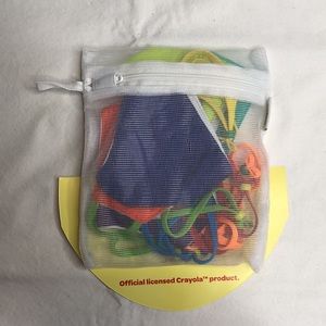 NEW Crayola Re-Usable Children’s Face Masks, 5 Colors, Includes Laundry Bag